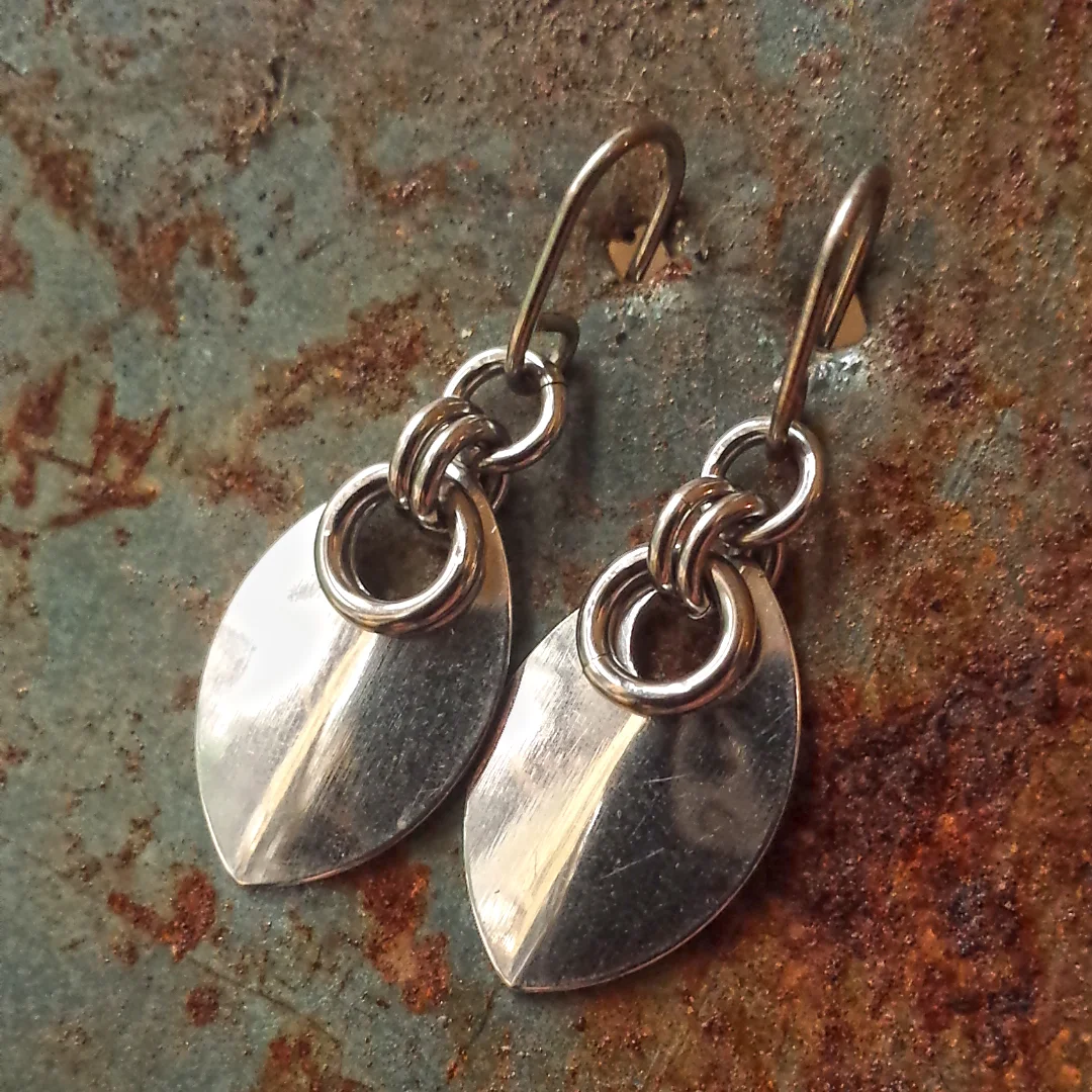 Torusphere® Spirit Scale Earrings - Silver