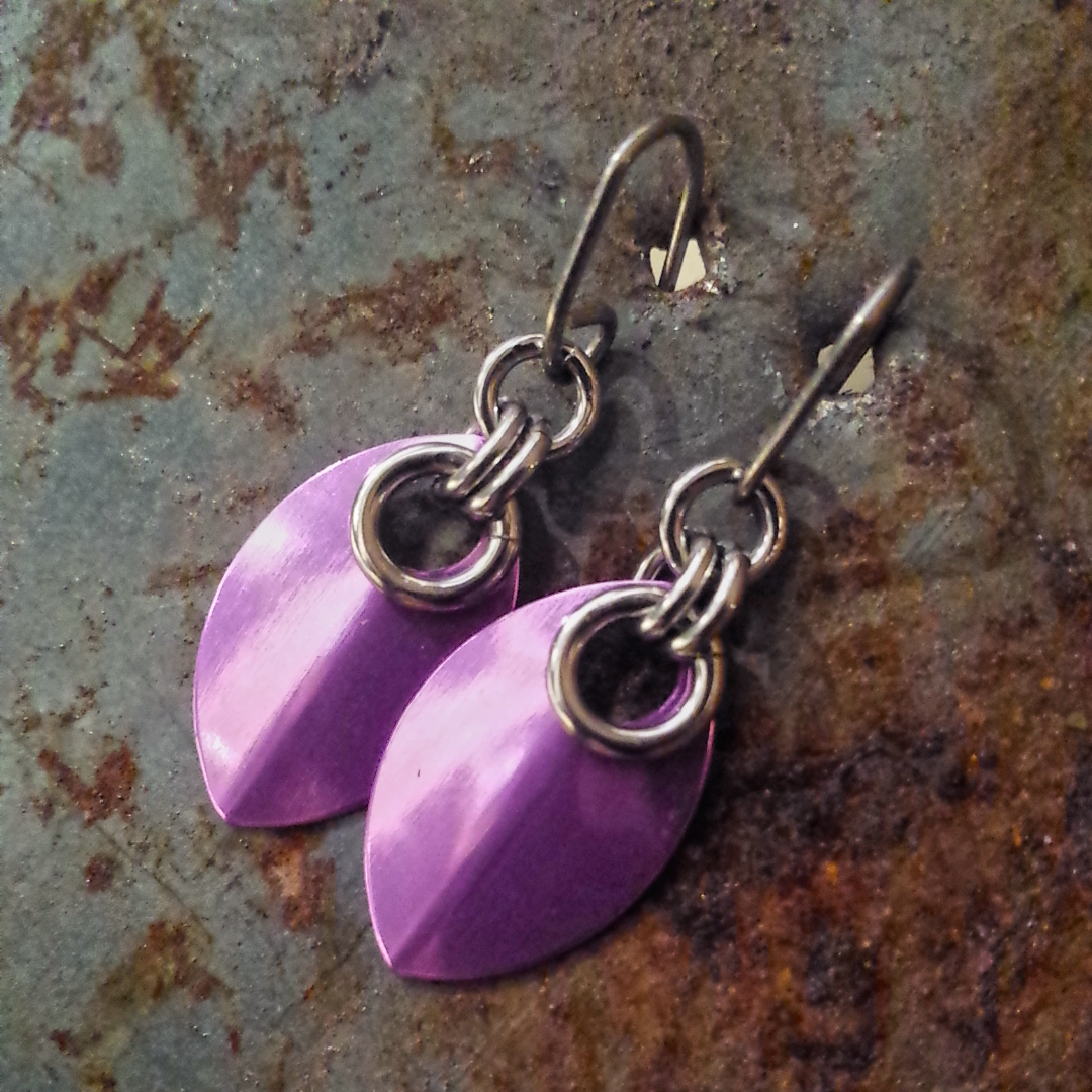 Torusphere® Spirit Scale Earrings - Orchid