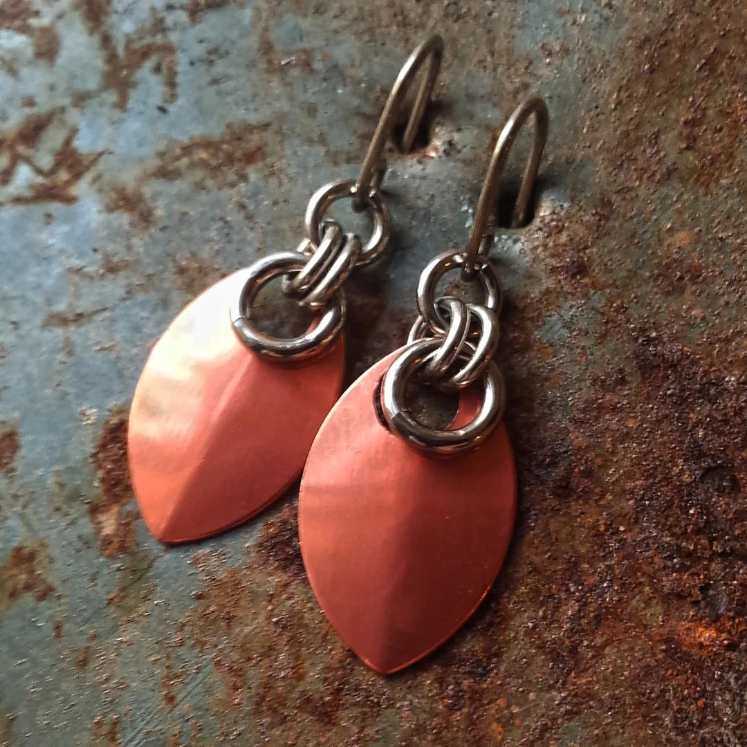 Torusphere® Spirit Scale Earrings - Coral