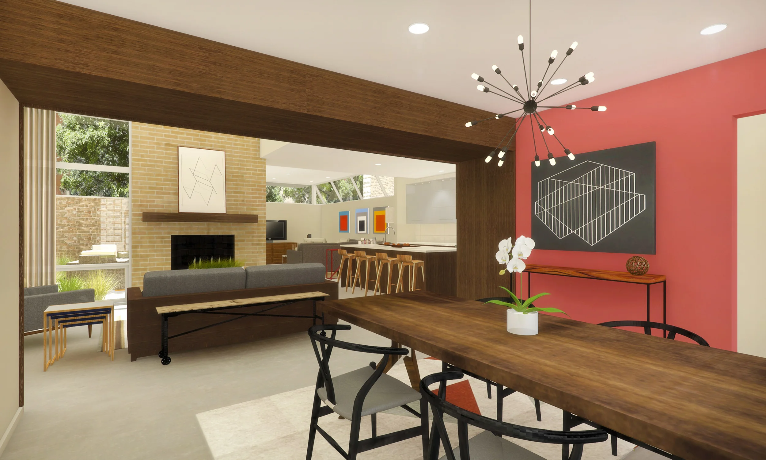 Living Room as viewed from Dining Room