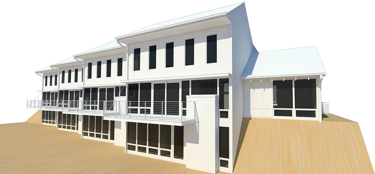 Heritage Harbor Townhomes - South elevation facing water views