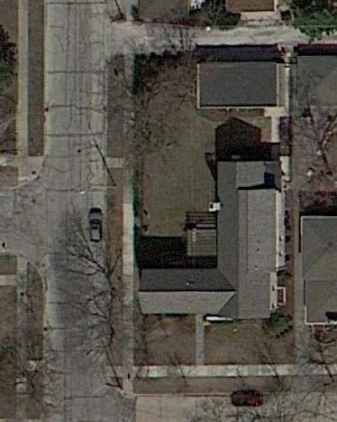 View from above, Lorel park to the left