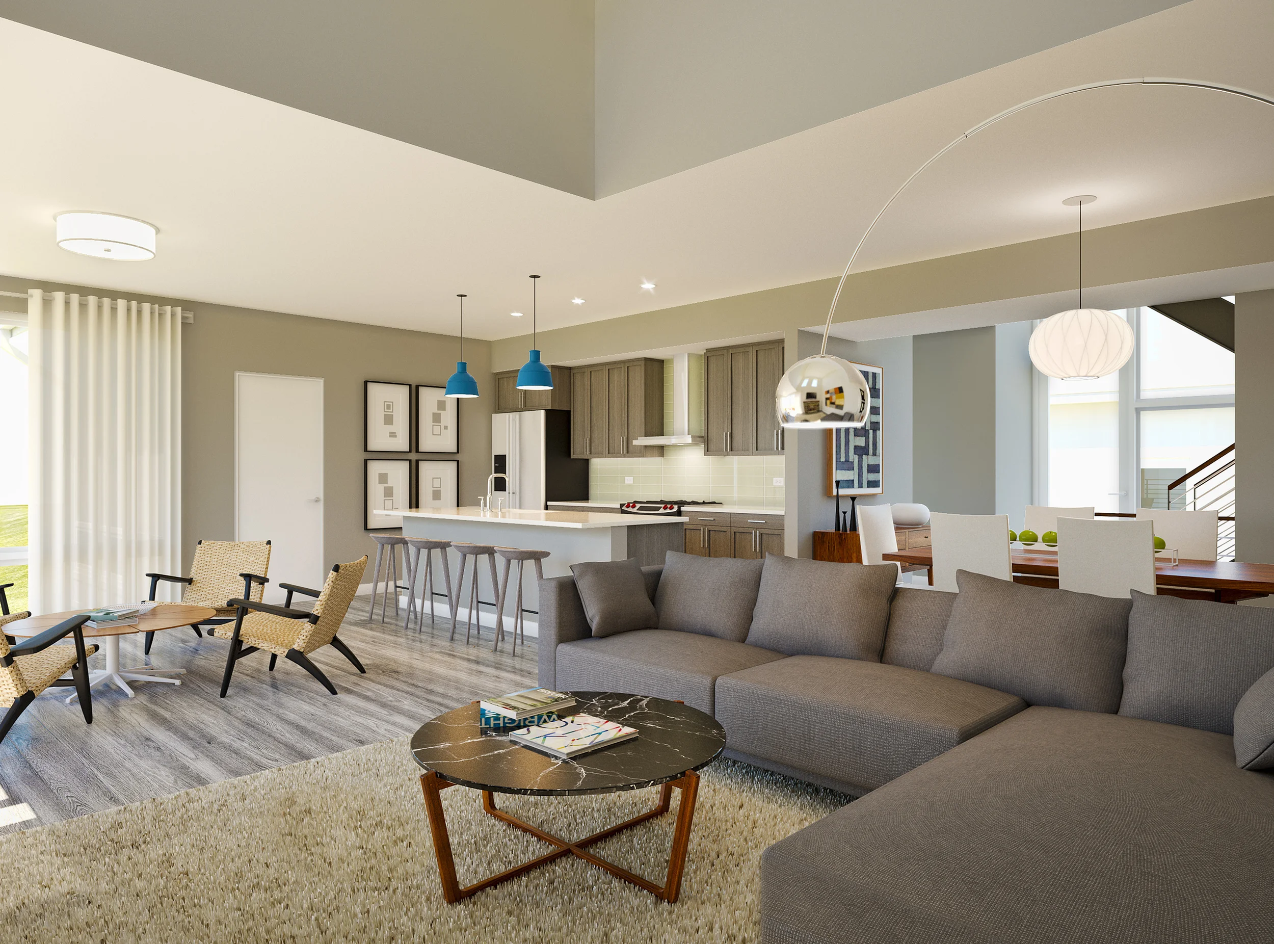 LIving/Dining looking towards entry