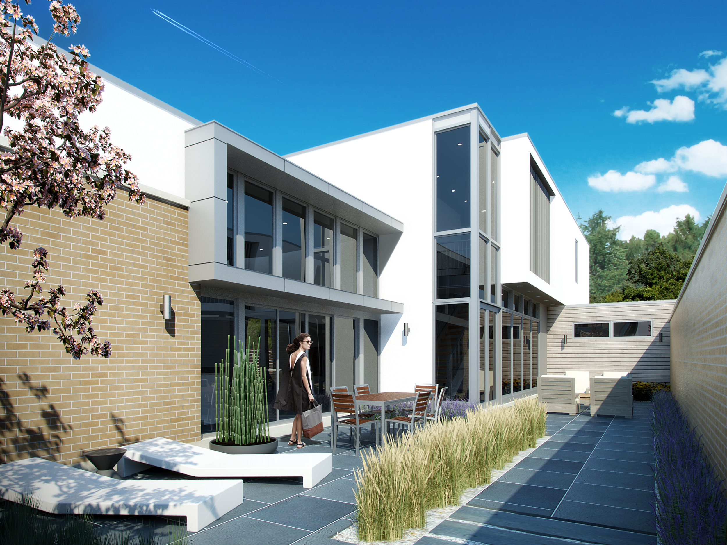Private Courtyard - Rear House North