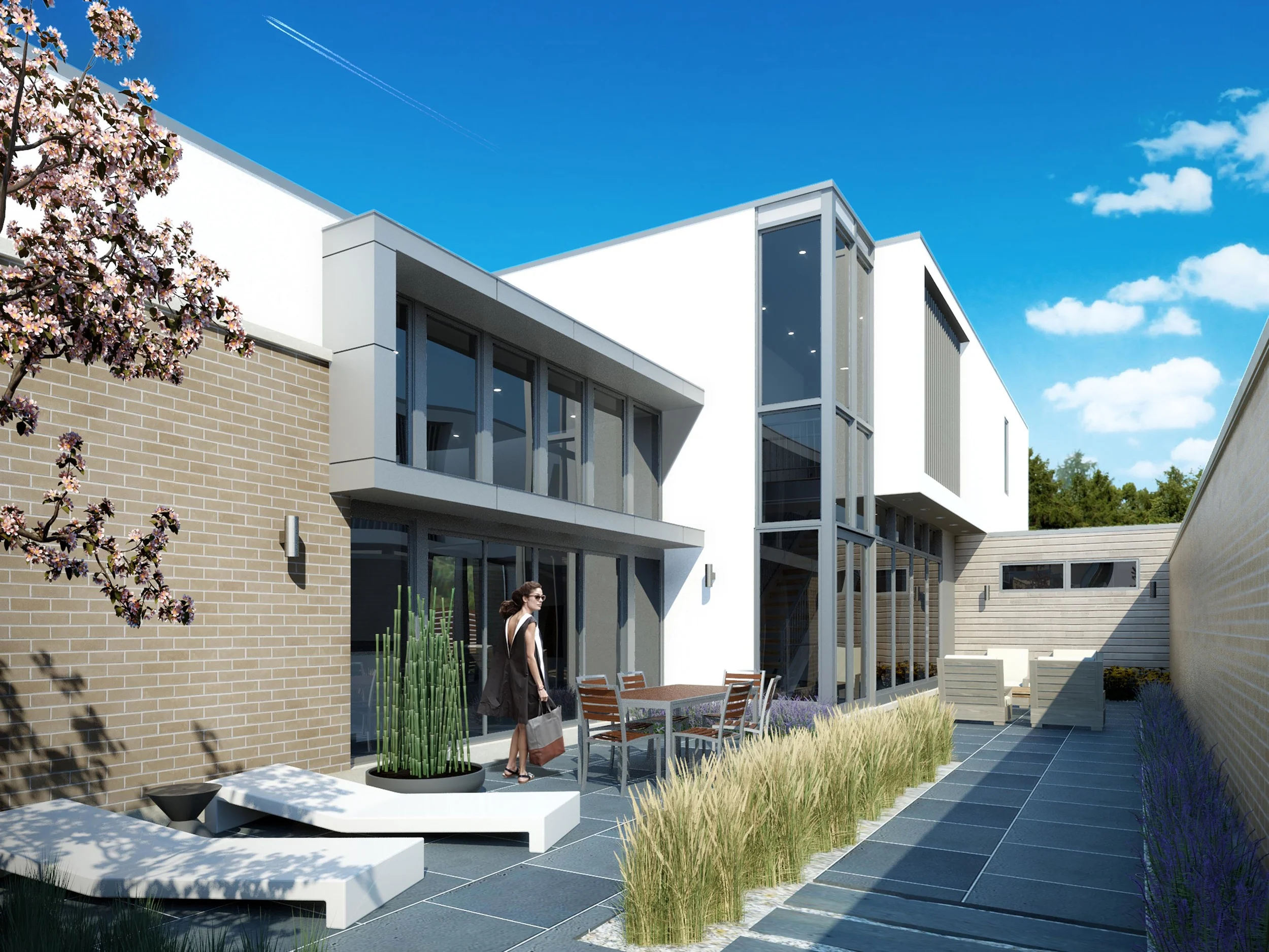 Chase Study Houses 2111, North Rear House