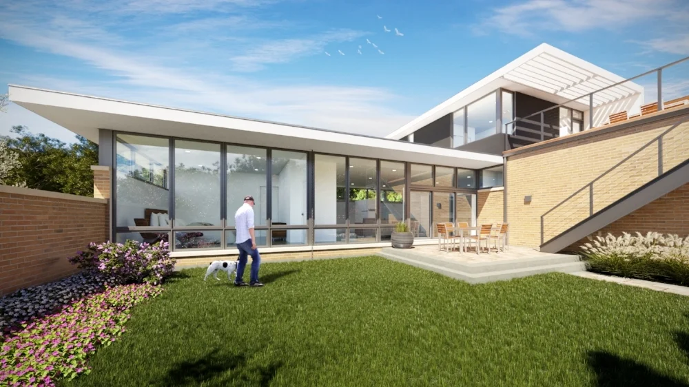 HP Modern - Private courtyard garden