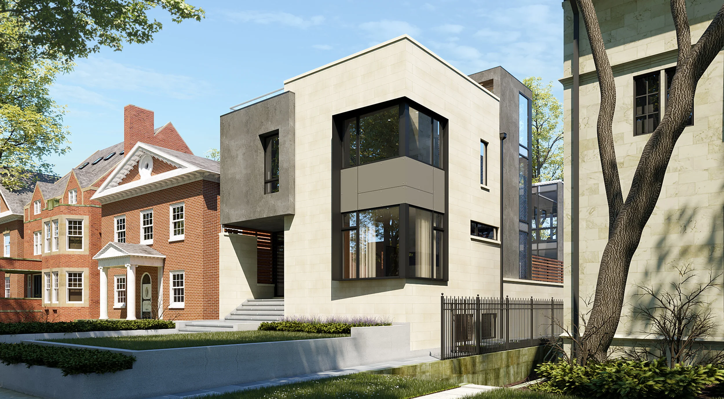 Front Facade Rendering