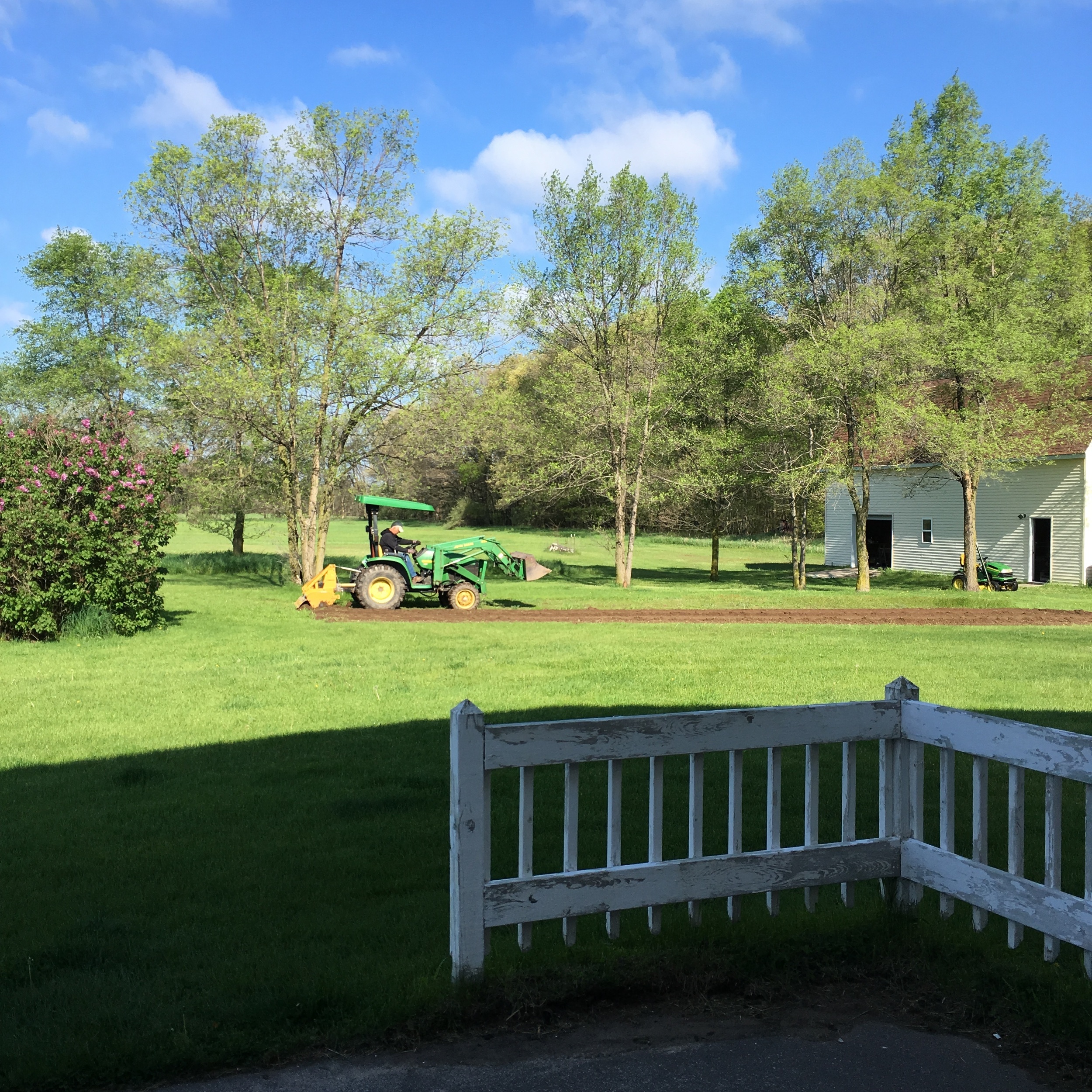 But first, the garden needs to be tilled.