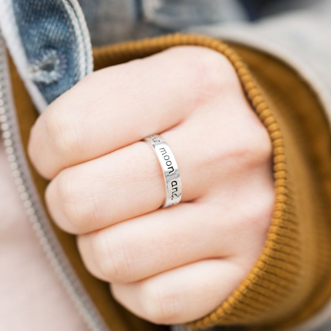 I Love You To The Moon and Back Ring 