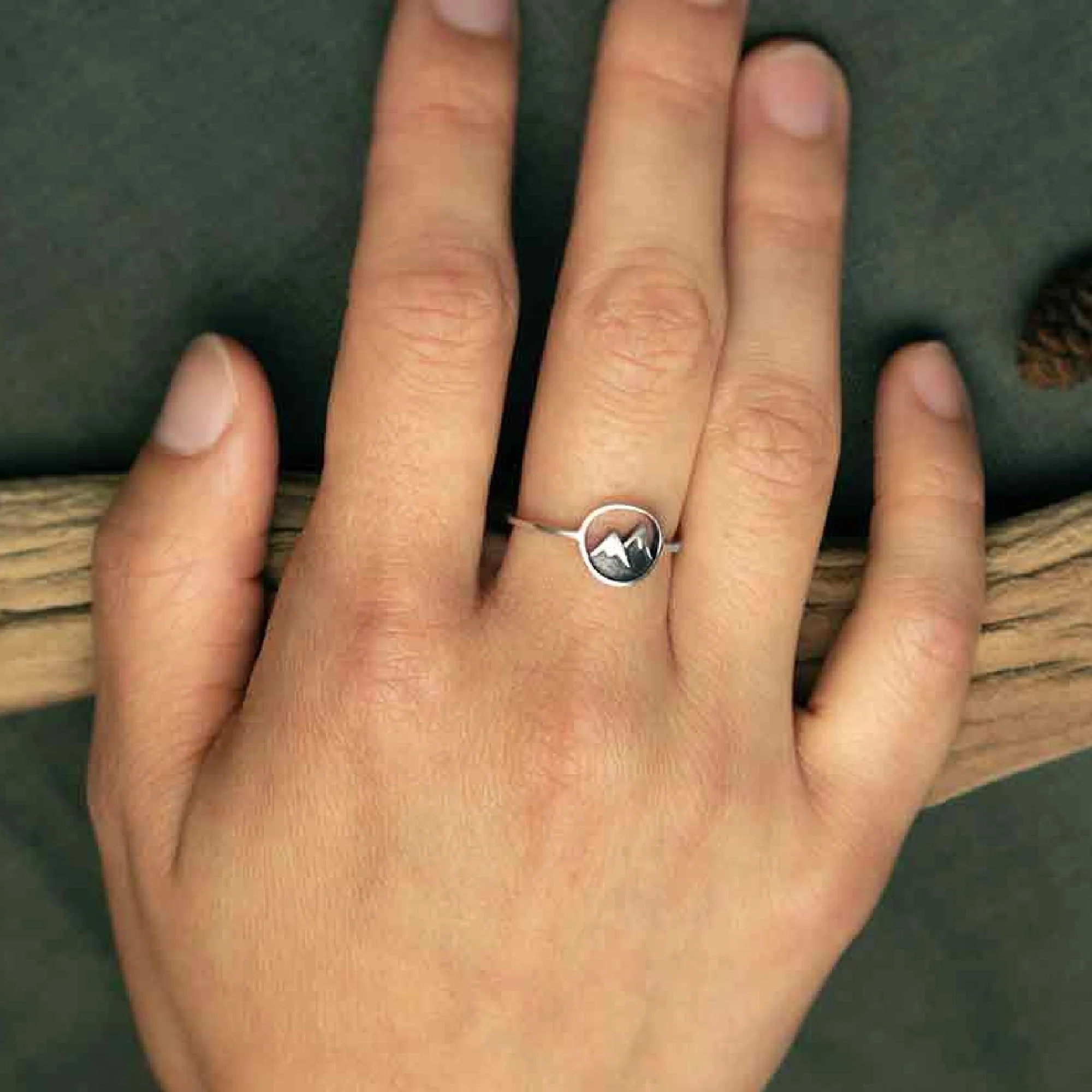 Snow Capped Mountain Ring | Sterling Silver — Just Jaynes