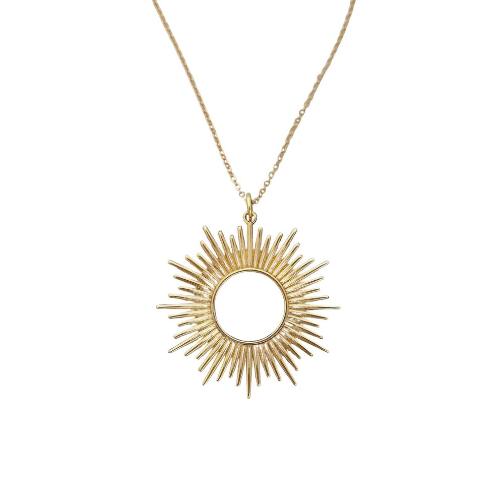 Large Sunburst Necklace — JustJaynes - Sterling Silver Jewelry