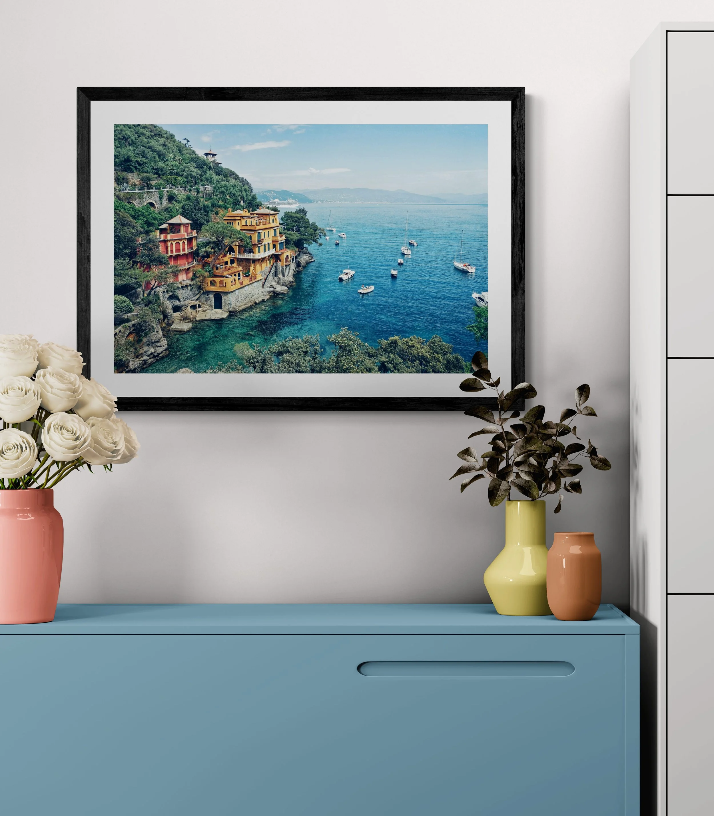 colorful-vases-sitting-on-a-cabinet.jpg