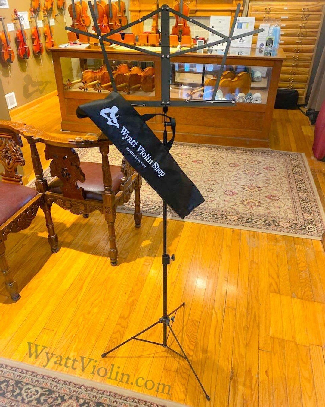 New item in the shop!

We are now offering Hamilton folding music stands in a nylon carrying bag with the, 'Wyatt Violin Shop' logo imprint. 

For over 130 years Hamilton stands have been synonymous with high quality and durability. Available in a du