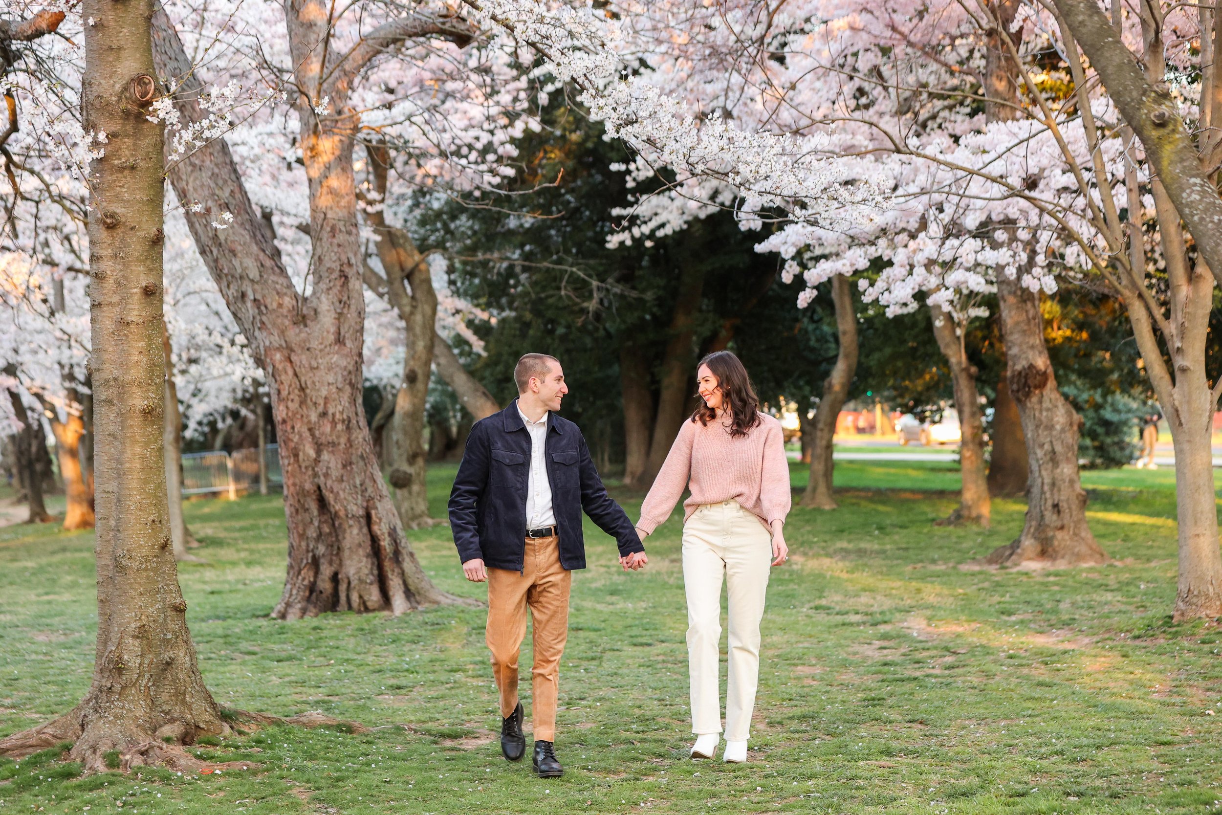 Washington DC Cherry Blossom Engagement Photos
