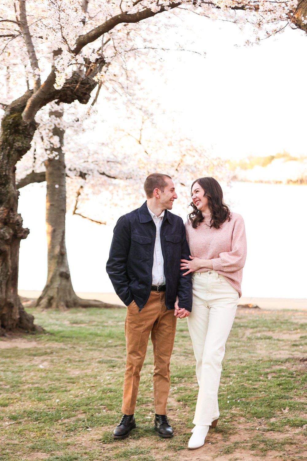 Washington DC Cherry Blossom Engagement Photos