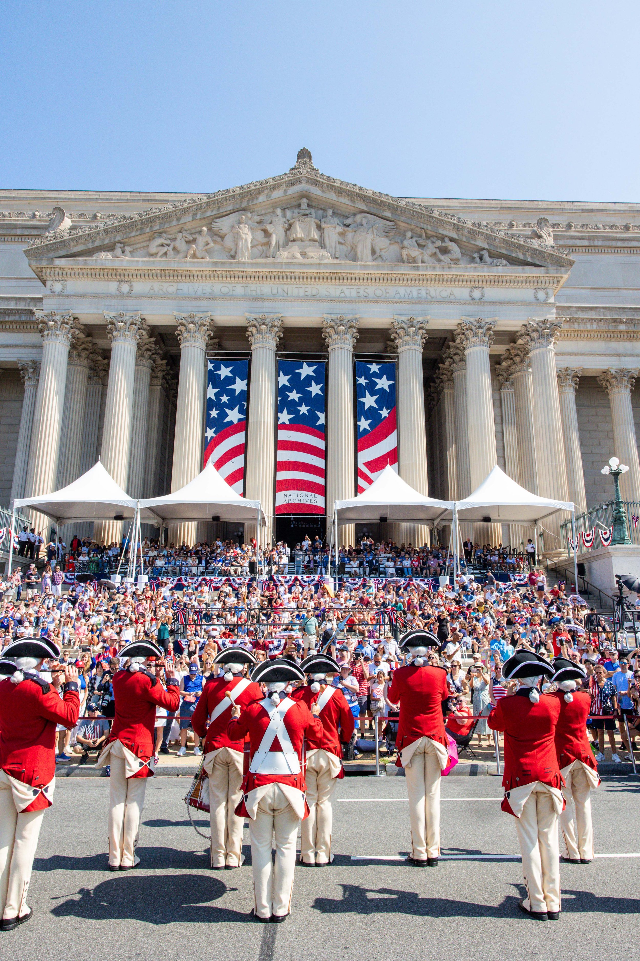 4th of July Event at the National Archives in Washington DC