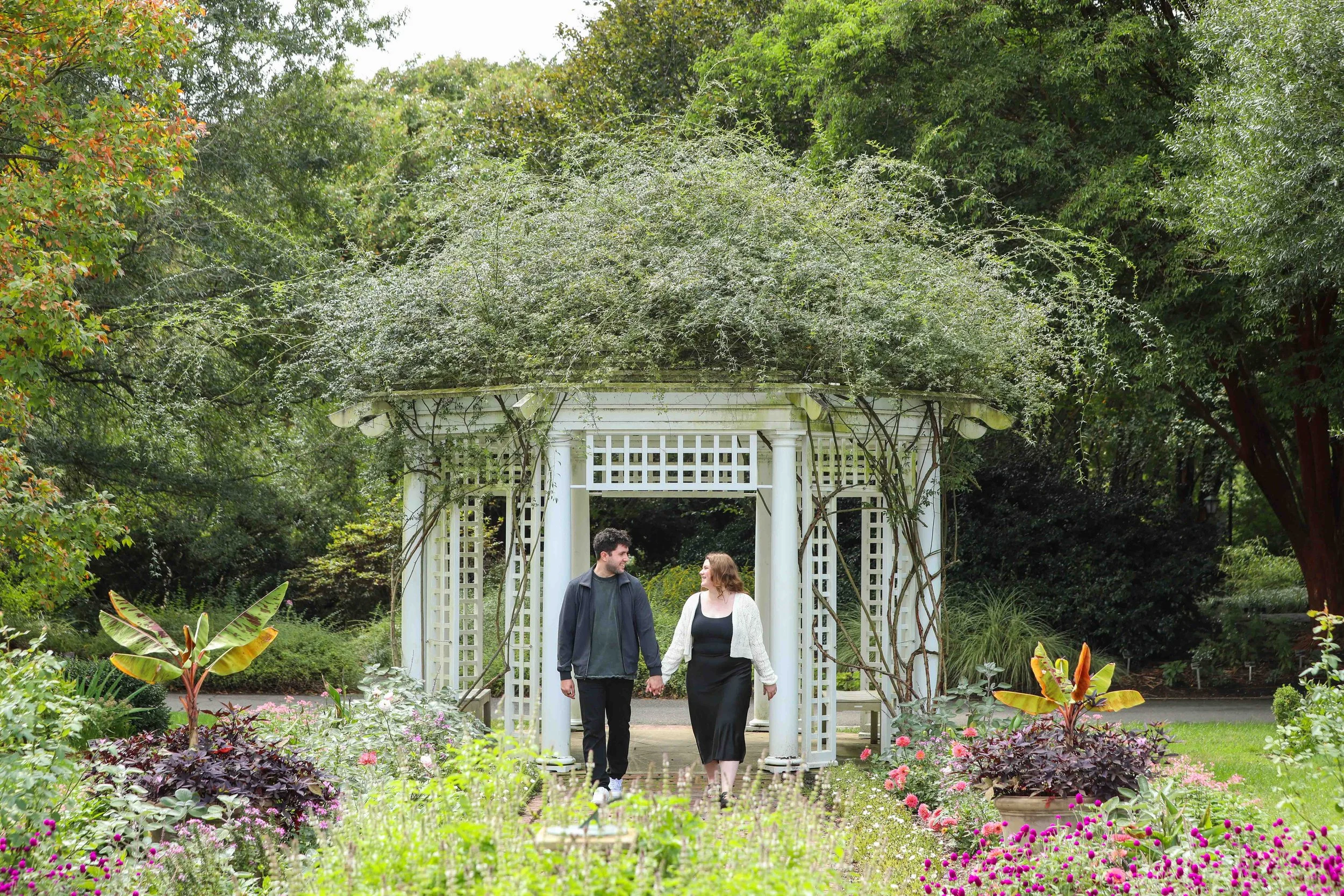 Lewis Ginter Botanical Garden Engagement Photos