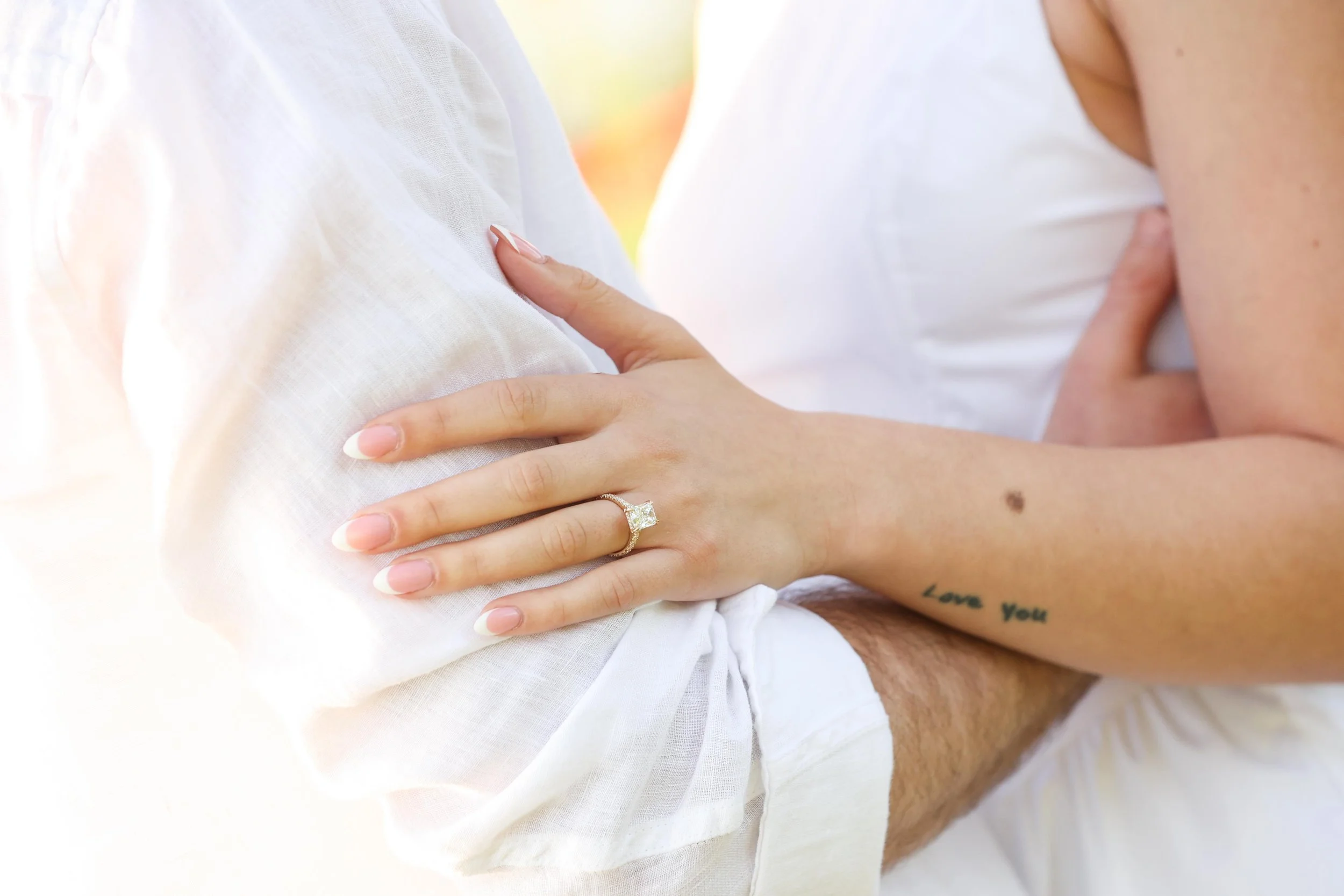 Surprise proposal with tulips in DC