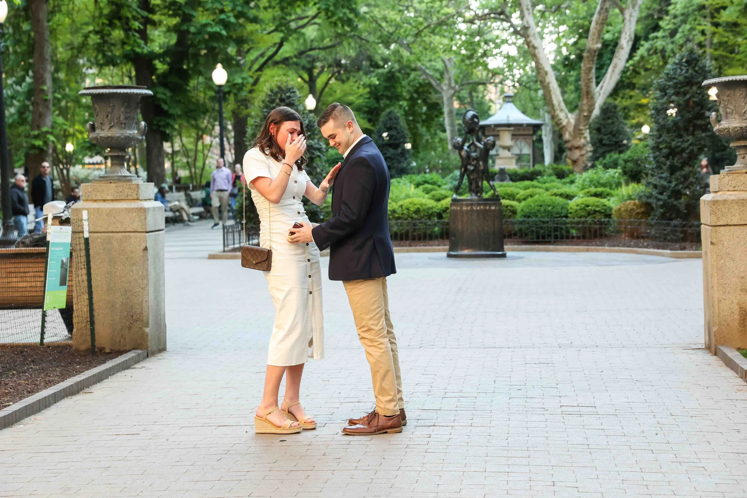 Surprise Engagement in Rittenhouse Square Park