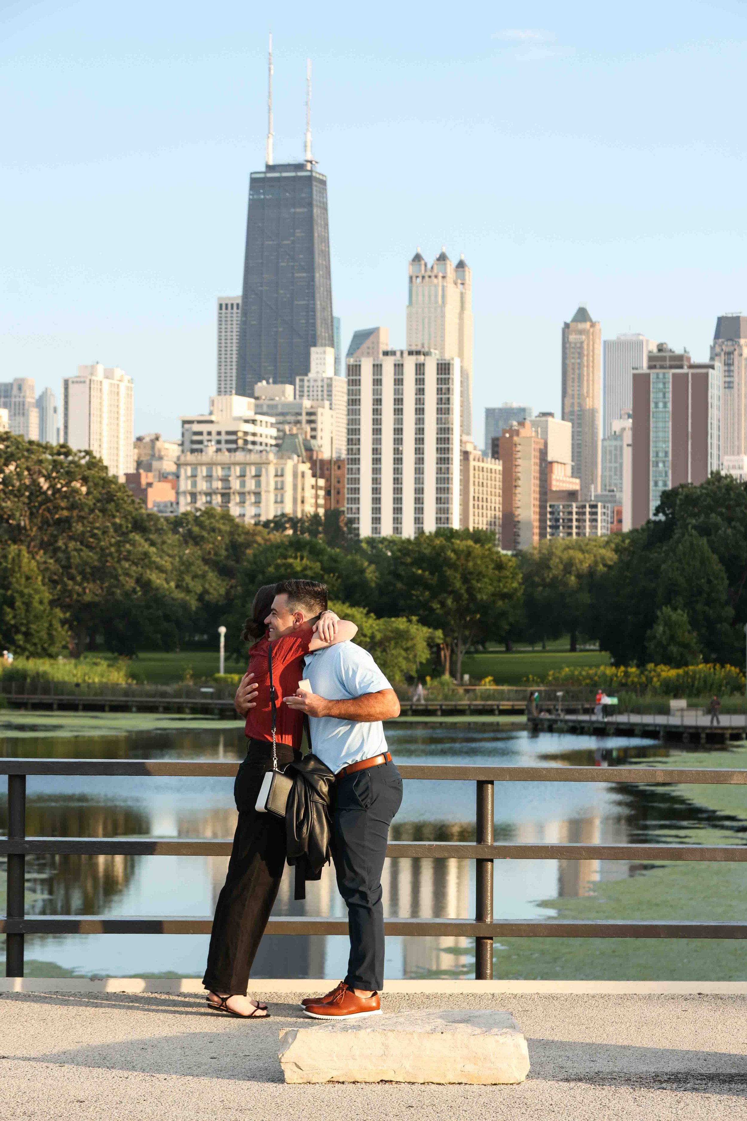 Chicago Lincoln Park Surprise Proposal Photographer