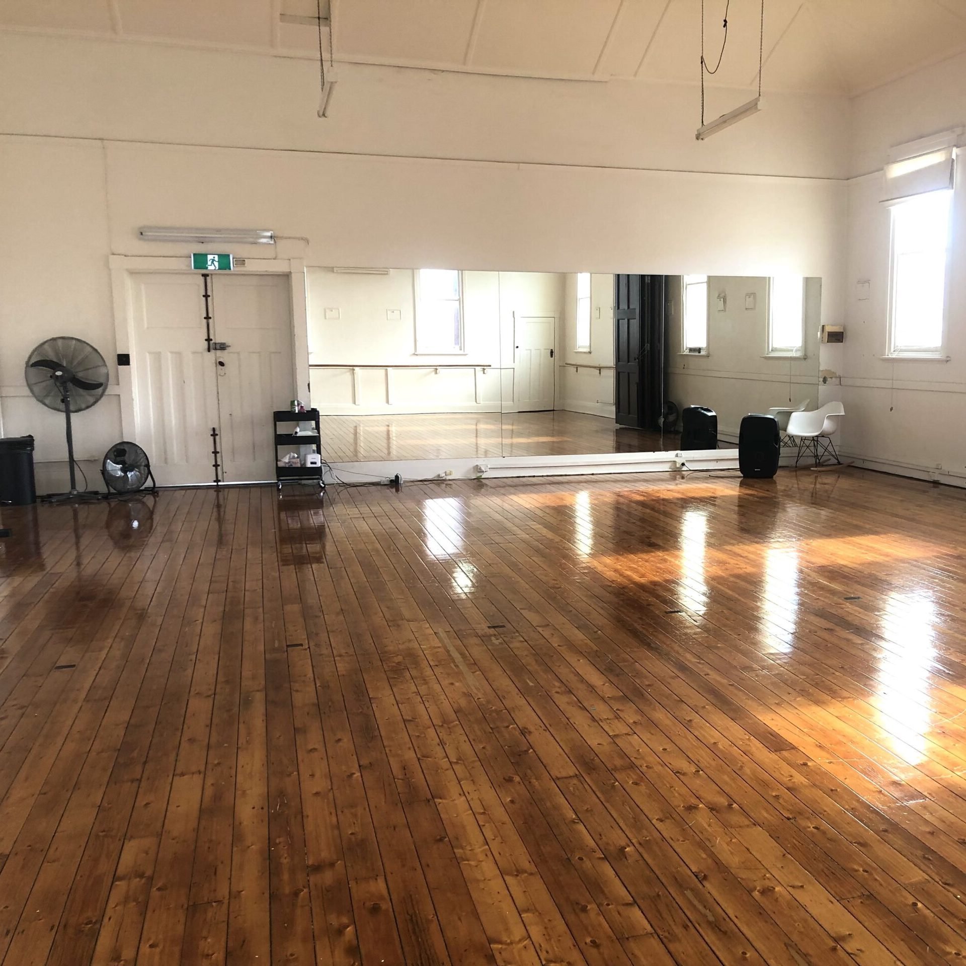 A dance class venue