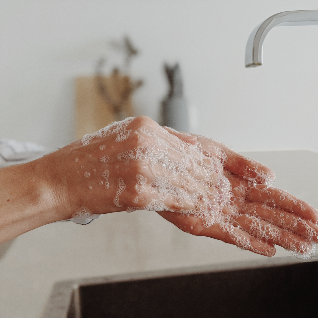 Washing hands before class