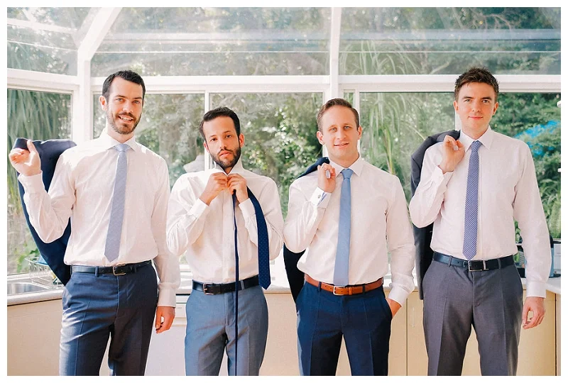 Hugo Boss Groom's Suit | Palm beach wedding | photographer: Studio Something