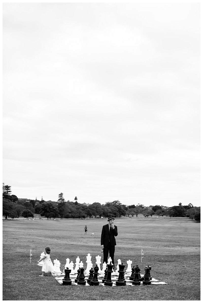 chess game photographer sydney centennial park wedding