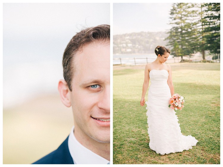 bride and groom portrait palm beach