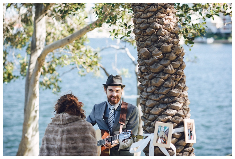 musician -  cremorne reserve waterside wedding 