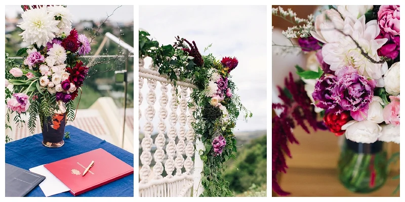 wedding flowers styling