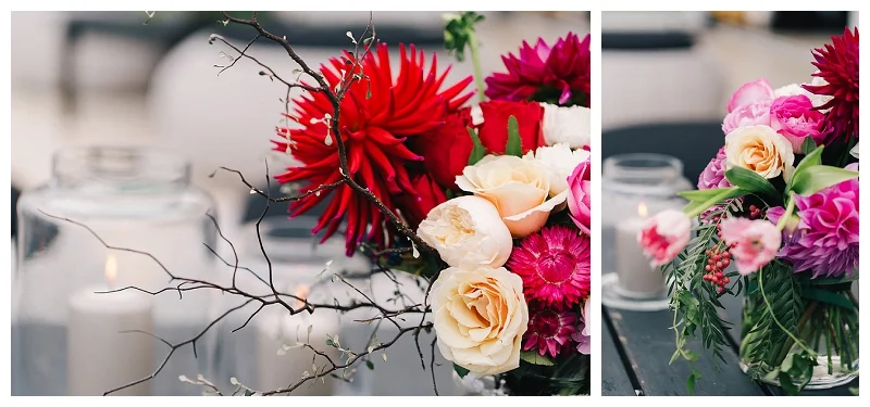 wedding flowers reception styling