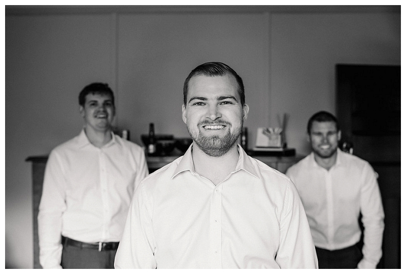 Black and White Groom's Photo