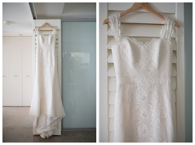 Simple Lace Wedding Gown