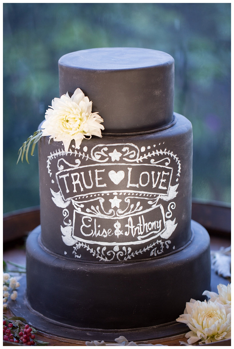 Black Wedding Cake