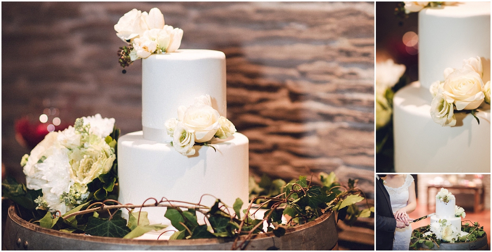 Simple White Wedding Cake