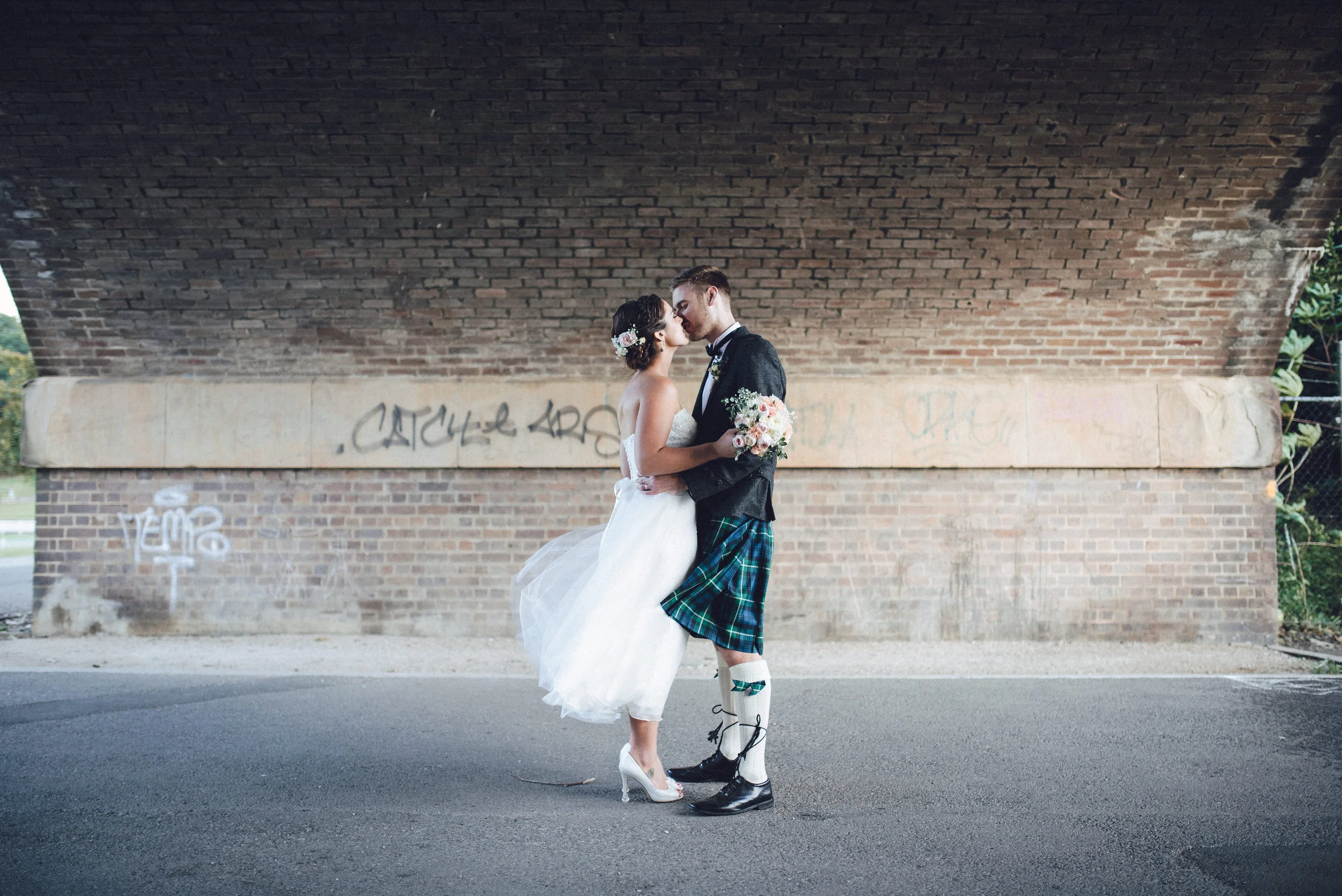 Paula + Marty's vintage-themed Scottish wedding