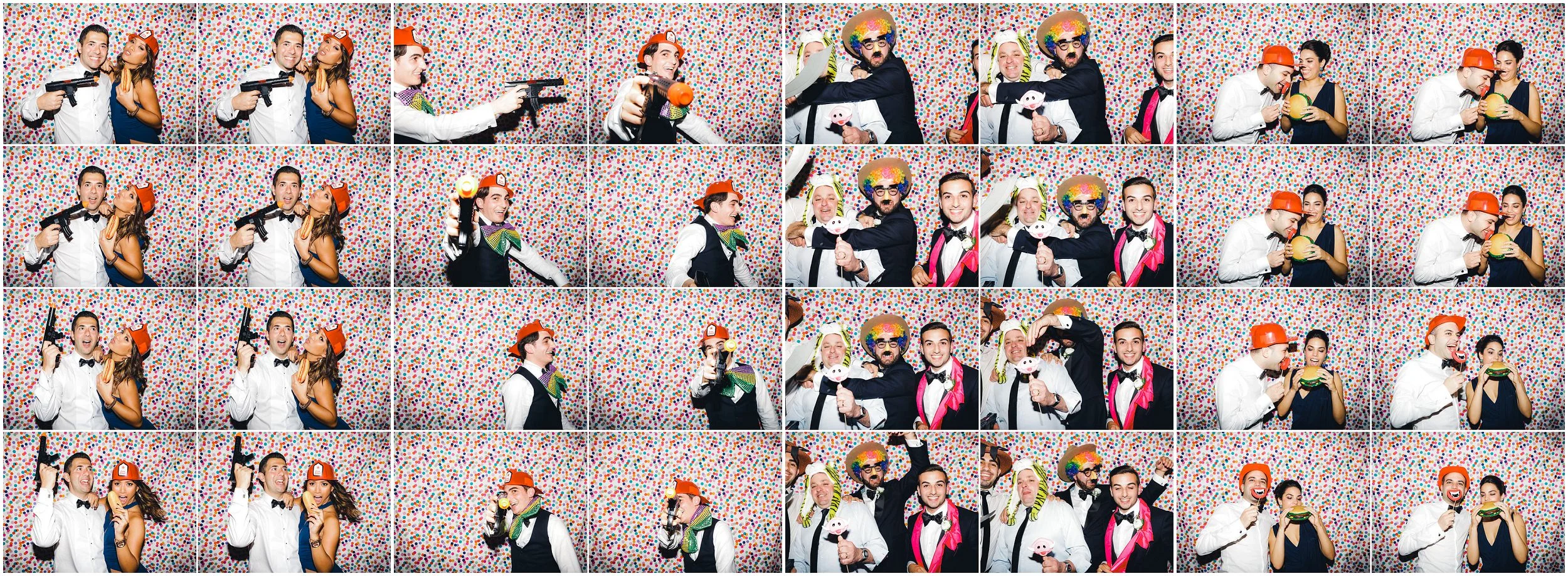 Sydney wedding photo booth - confetti backdrop