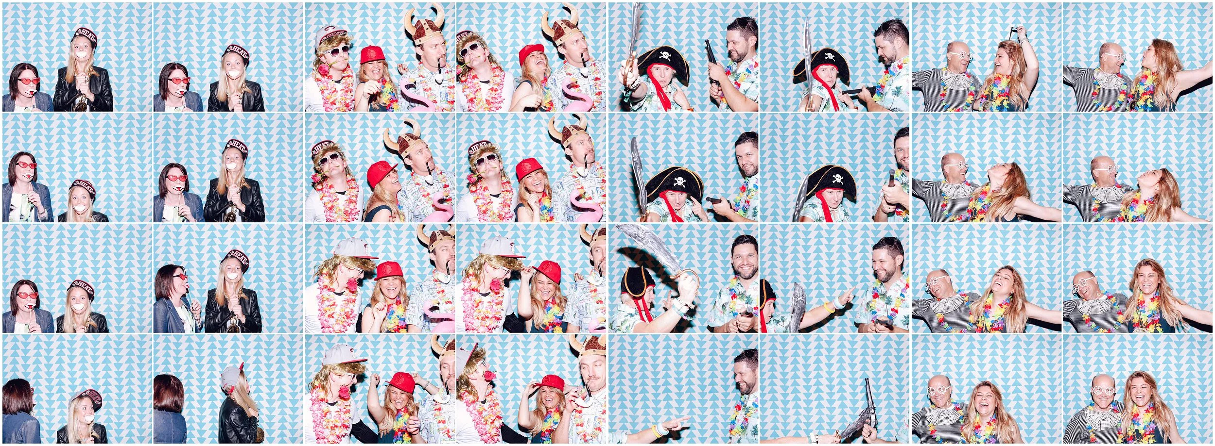 Bowral company conference photo booth - triangles backdrop