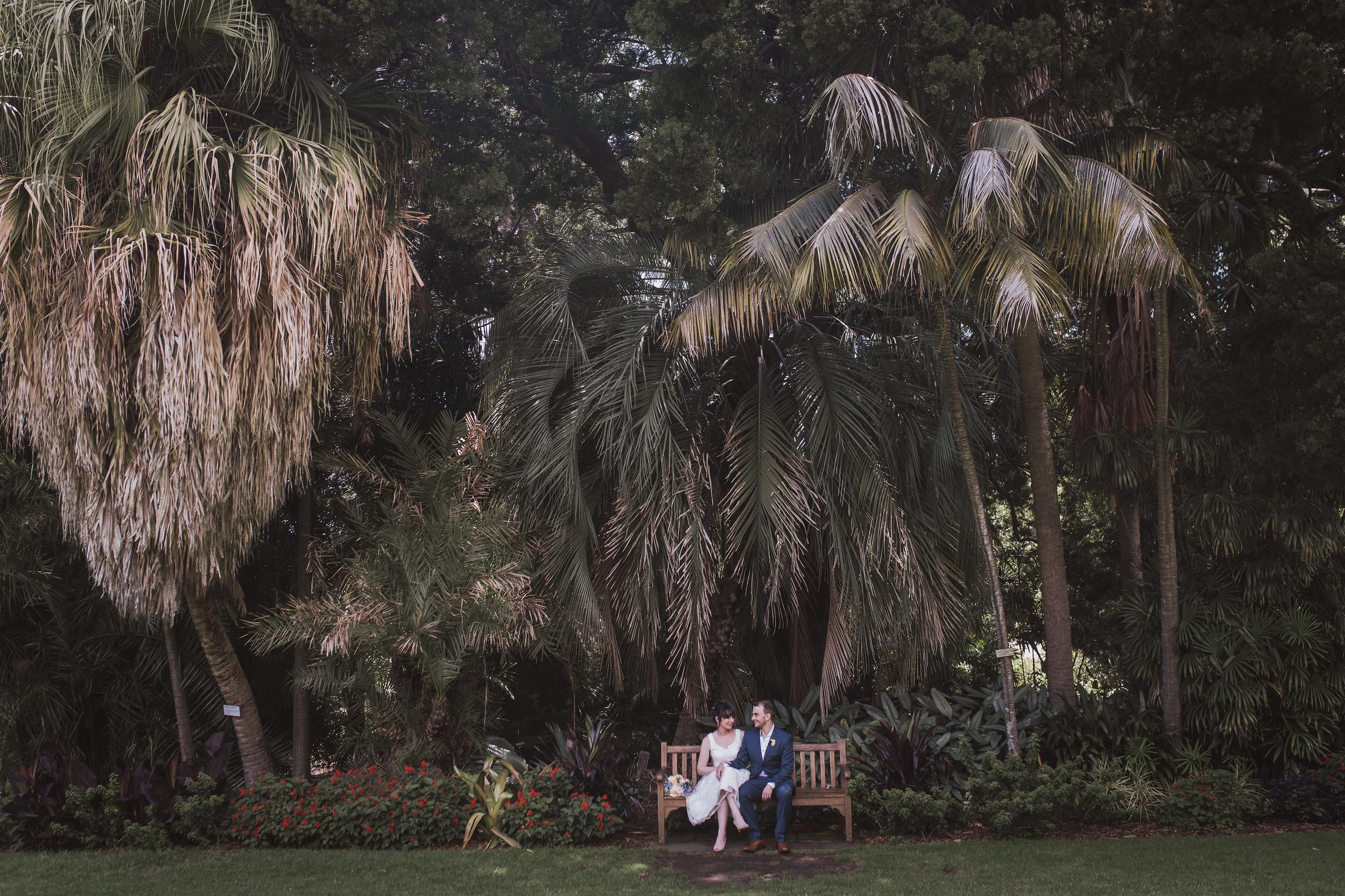 Sarah + Alex's vintage wedding at Royal Botanic Gardens