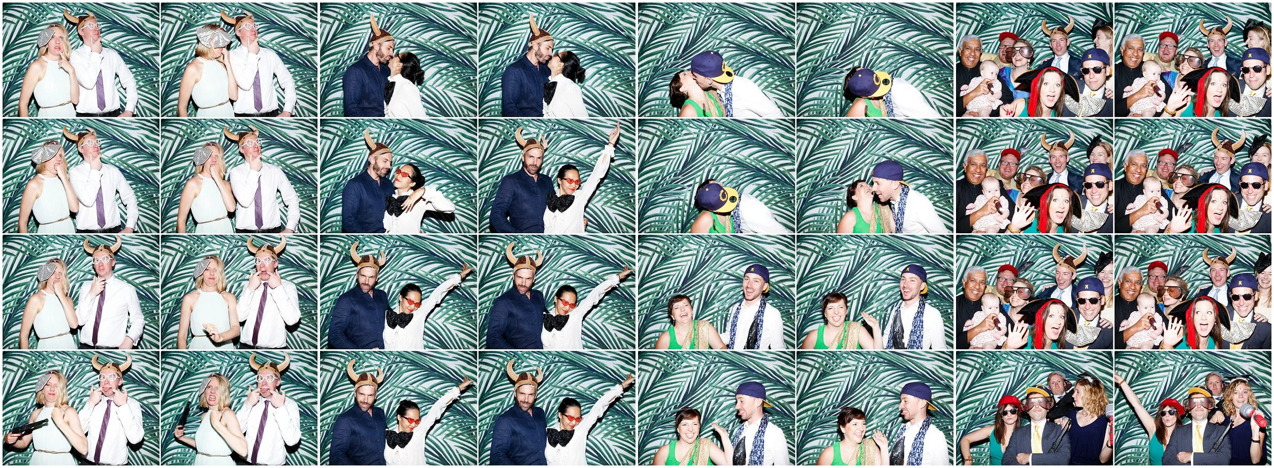 Sydney wedding photo booth - fern backdrop
