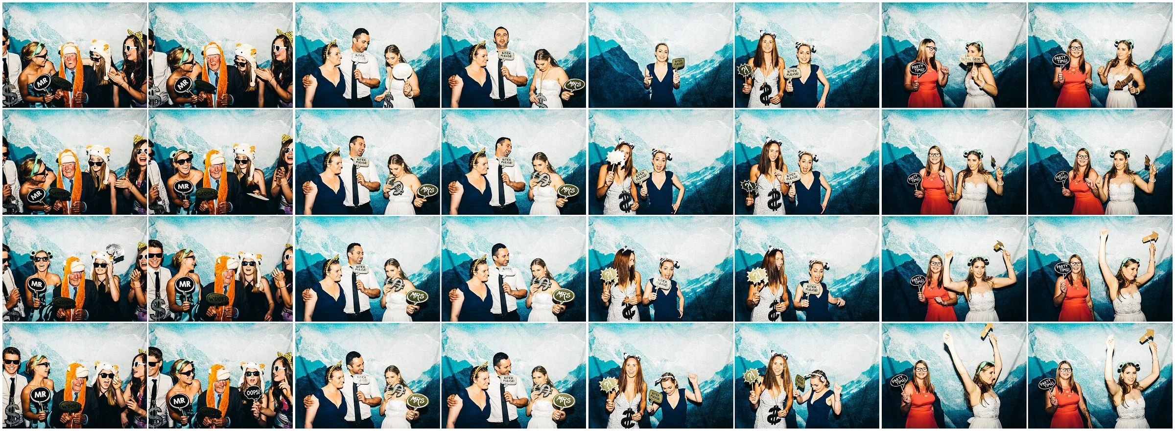 Elizabeth + Joss's Tamarama NSW Photo Booth