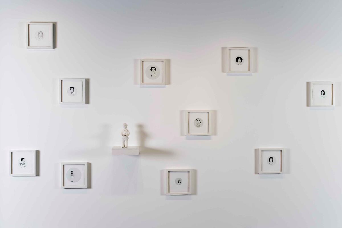 Gallery4Culture, box set edition, 2006 In collaboration with Dirk Park’s Olivianna Press, this is a box set of prints and a porcelain sculpture inspired by Japanese products that come in wooden boxes. These are the preliminary unique edition, one full set and individual 8”x8” prints are available via www.ggibsongallery.com . The works was inspired by the experience of fine dining and waiters as observers of other people’s lives. photo credit Steven Miller.