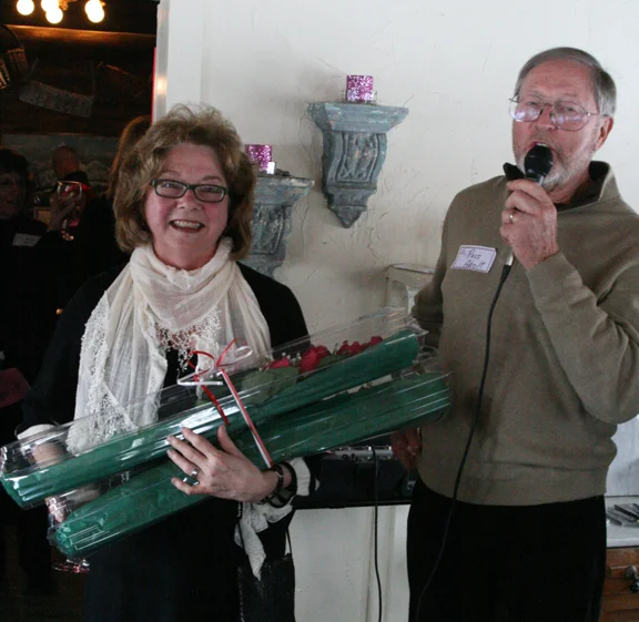 Jenny receives the Alpine Artisans 2012 Art Benefactor Award