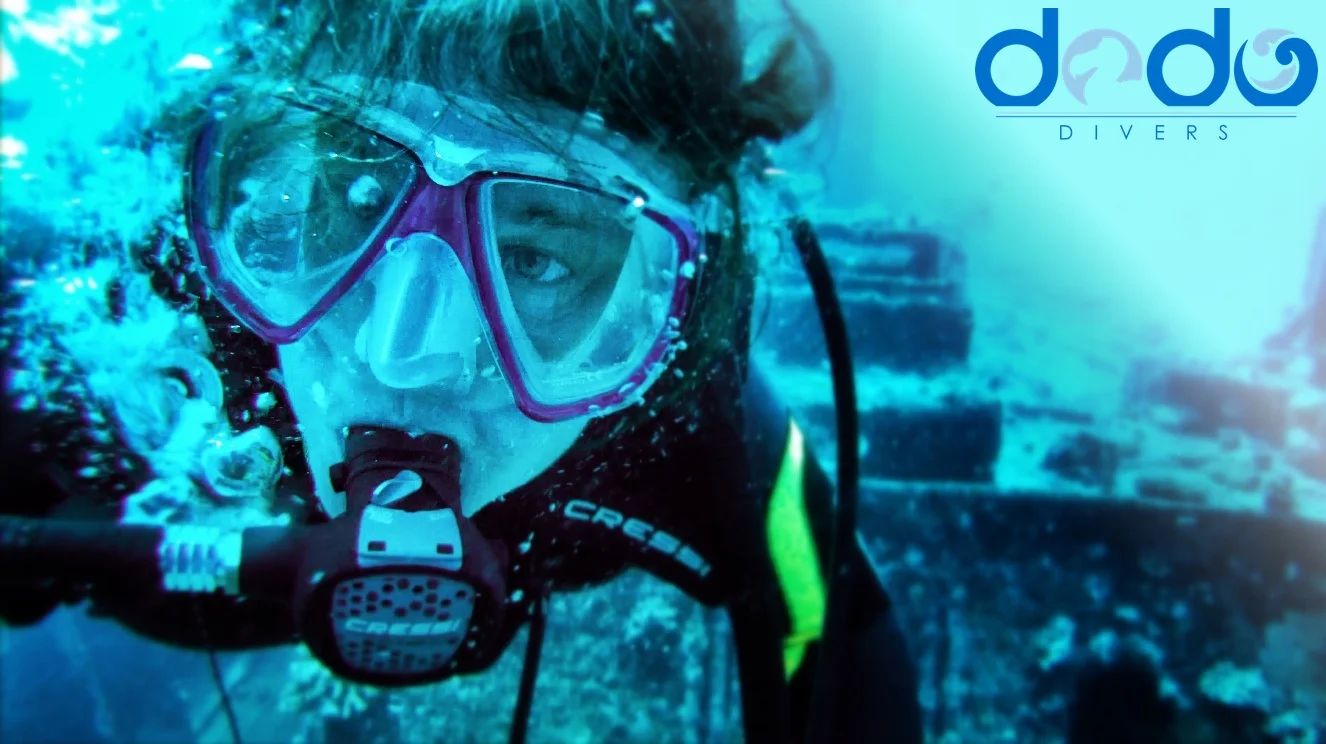 Wrek dive in Mauritius