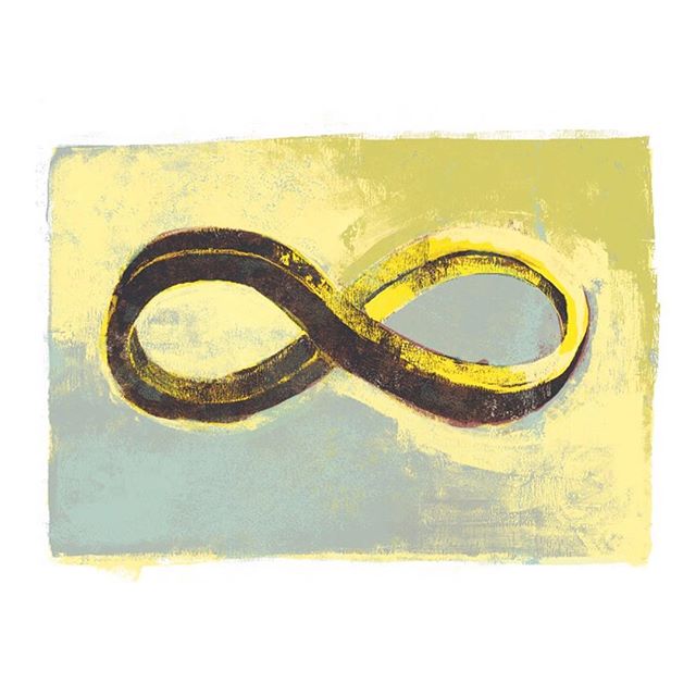 Fer evr and evr and evr. #art #infinity #painting #icon #forever #illustration #type #typography #poster #loop #time