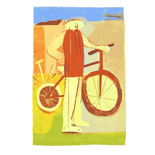 Flat Tire Down Memory Lane. .
#torontoillustration #torontoartist #societyofillustrators #art #bike #cycling #colour #illustration #poster #print