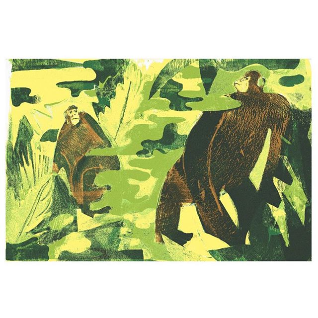 Is war innate?
#illustration #art #jungle #monkey #chimpanzee #forest #green #war #camo #yellow #print