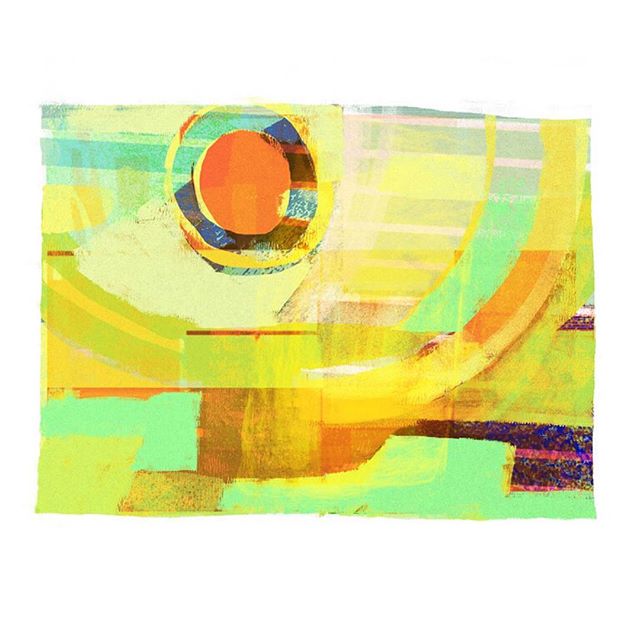 I need colour, I need sun. 
I used a combination of glitches made from a broken photoshop file to make a warm little abstract. #glitch #art #abstract #photoshop #sun #colour #color #green #summer