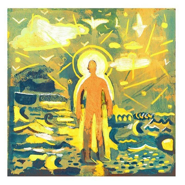 My submission for the mixtape show at @okpeopleto a few weeks back. I wanted to make an image that feels like a psychedelic visit to the beach. Praise be to @ericdiotte for putting on the show.